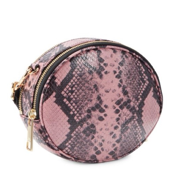 NWT! $295 MSRP Marc Jacobs Dusty Pink Snakeskin-Embossed Leather Crossbody Bag - Picture 6 of 10